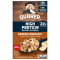 Quaker Banana & Chocolate High Protein Instant Oatmeal - 4 ct