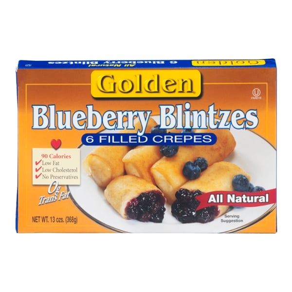 Golden Blueberry Blintzes - 6 ct Frozen