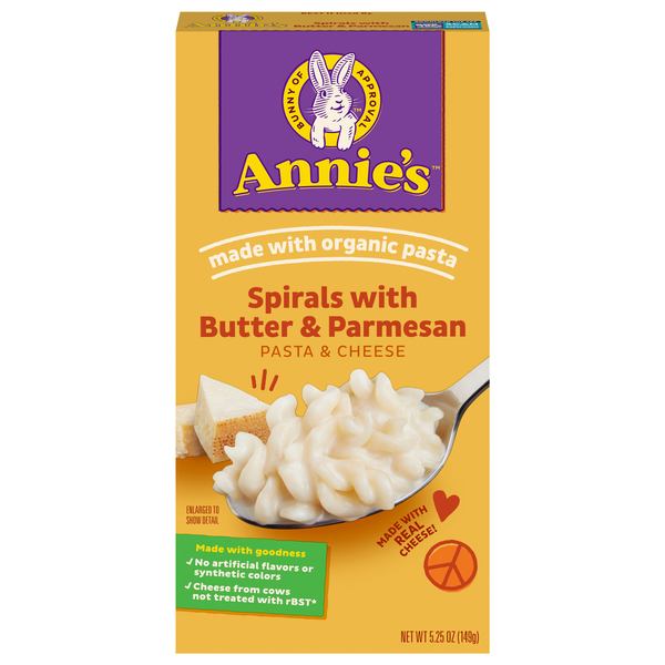 Annie's Pasta & Cheese Spirals with Butter & Parmesan