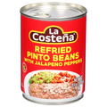La Costena Refried Pinto Beans with Jalapeno Peppers