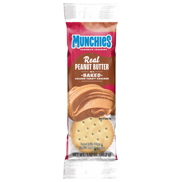 Munchies Real Peanut Butter Baked Golden Toast Crackers
