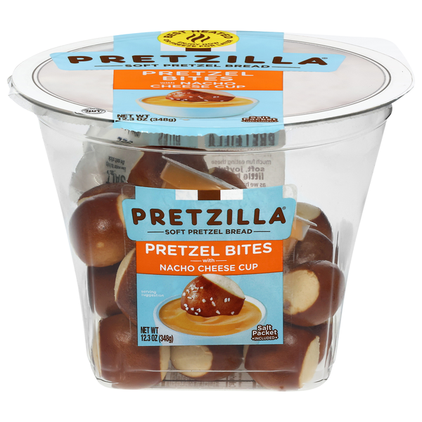 Pretzilla Pretzel Bites with Nacho Cheese & Salt Packet