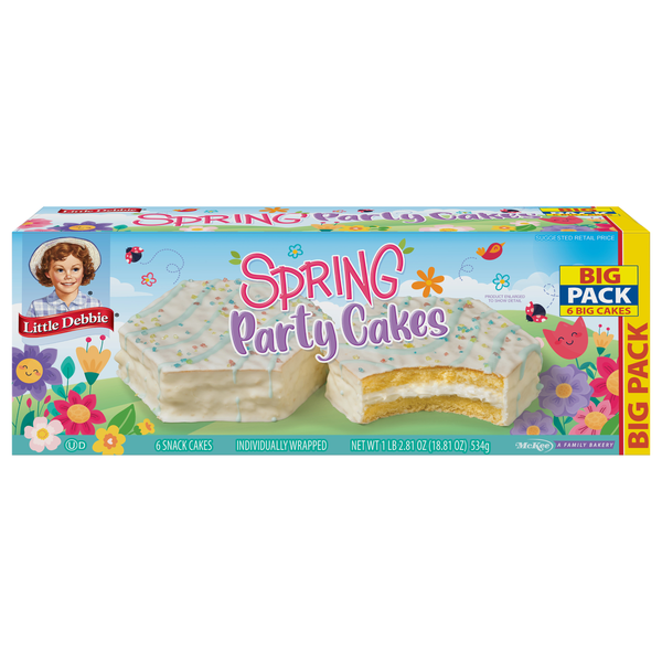 Little Debbie Spring Party Snack Cakes Big Pack - 6 ct