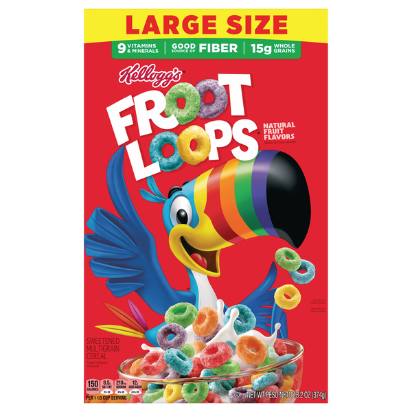 Froot Loops Fruit Flavor Multigrain Cereal Large Size