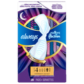 Always Radiant Size 4 Light Clean Scent Overnight Pads with Wings