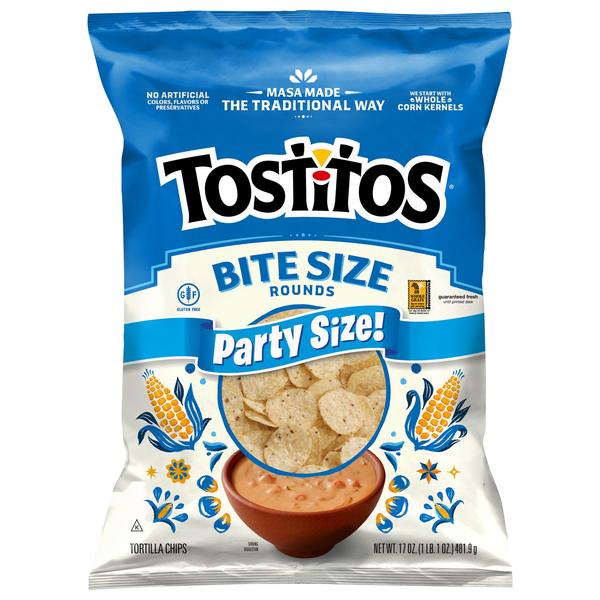 Tostitos Gluten Free Bite Size Tortilla Chips Party Size