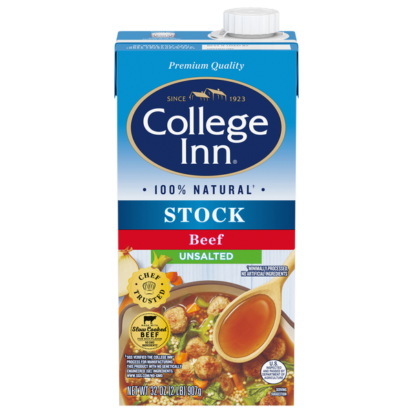 College Inn 100% Natural Unsalted Beef Stock