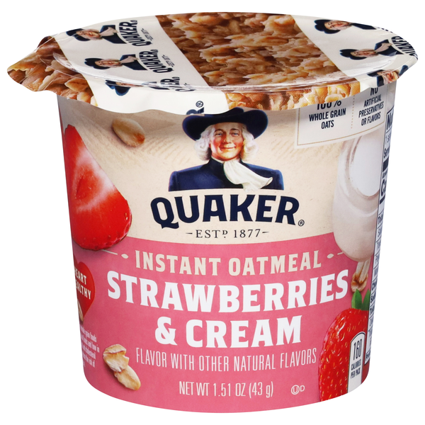 Quaker Strawberries & Cream Instant Oatmeal