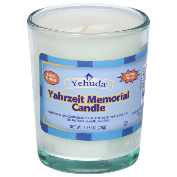 Yehuda Yahrzeit Memorial Candle