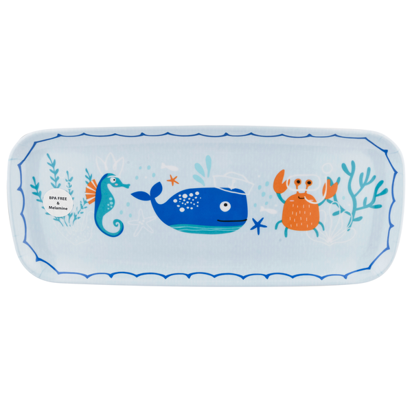 Smart Living Rectangular Platter Sea Animals