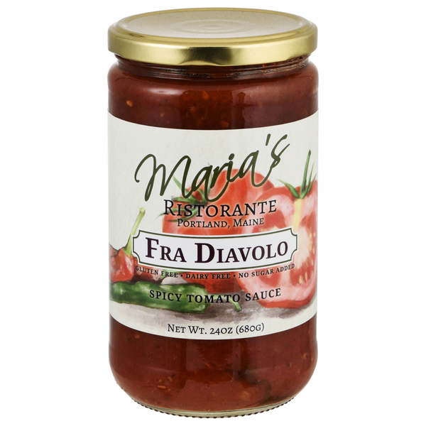 Maria's Fra Diavolo Spicy Tomato Basil Pasta Sauce