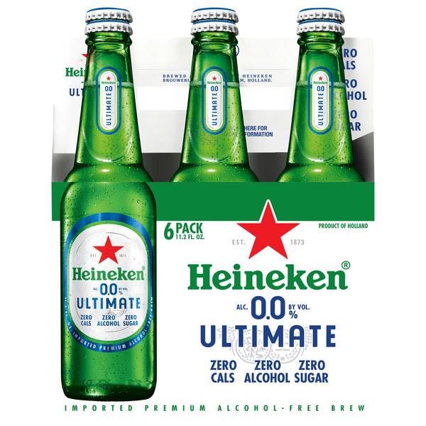 Heineken 0.0 Ultimate Non-Alcoholic Beer - 6 pk