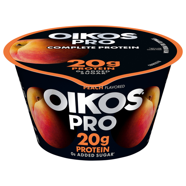 Oikos PRO 20g Protein Peach Cultured Ultra-Filtered Milk Yogurt Cup