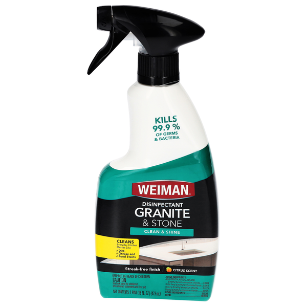 Weiman Granite & Stone Citrus Scent Daily Clean & Shine Trigger Spray