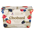 Chobani Low Fat Vanilla Mixed Berry on the Bottom Greek Yogurt Cups - 4 ct