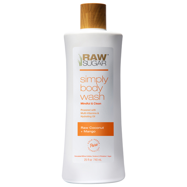 Raw Sugar Raw Coconut + Mango Simply Body Wash
