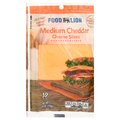 Food Lion Natural Medium Cheddar Cheese Slices - 10 ct