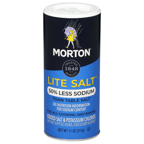 Morton 50% Less Sodium Lite Salt