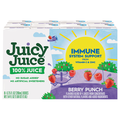 Juicy Juice No Sugar Added Immune System Support Berry Punch - 8 pk
