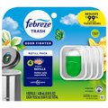 Febreze Trash Gain Original Scent Odor Fighter Air Freshener Refills 4 ct