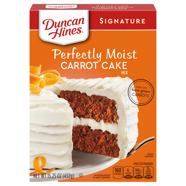 Duncan Hines Signature Perfectly Moist Carrot Cake Mix
