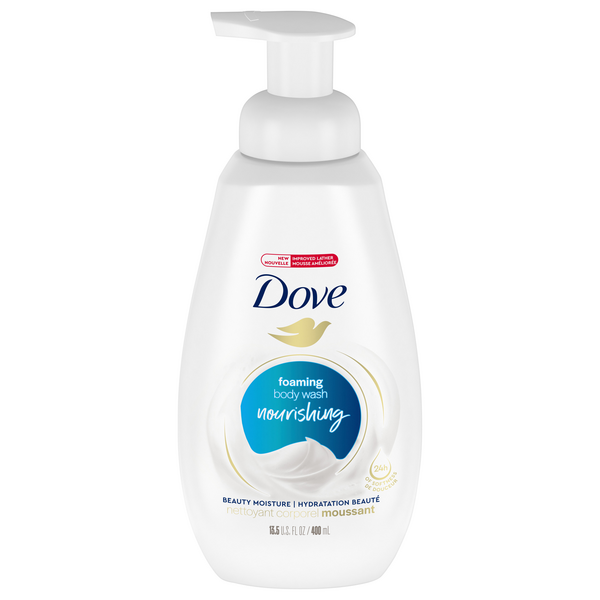 Dove Moisture Nourishing Foaming Body Wash Pump