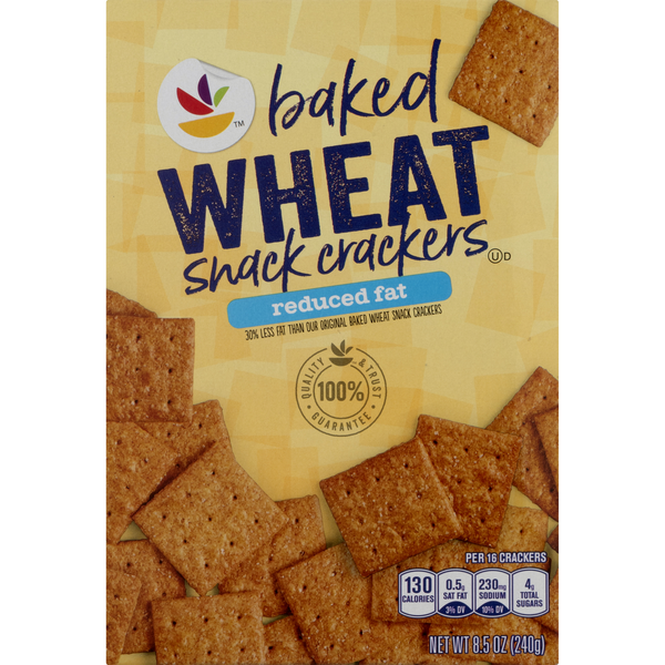Our Brand Reduced Fat Baked Whole Grain Wheat Crackers