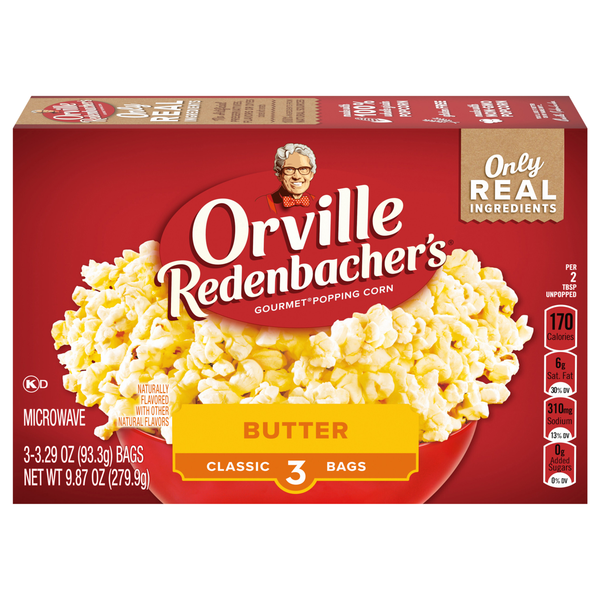 Orville Redenbacher's Classic Butter Microwave Popcorn - 3 ct