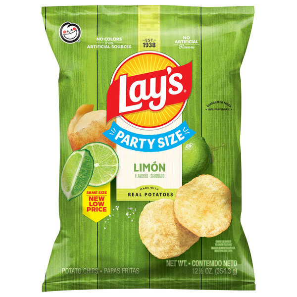 Lay's Limon Potato Chips Party Size