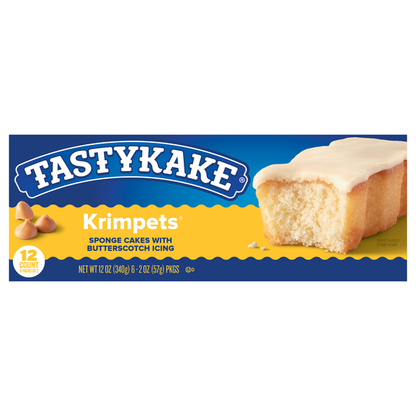 Tastykake Butterscotch Iced Krimpets Snack Cakes 2 ea - 6 ct