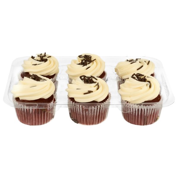 Giant Bakery Red Velvet Cupcakes - 6 ct
