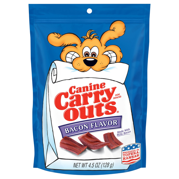 Canine Carry Outs Bacon Flavor Dog Treat Snacks