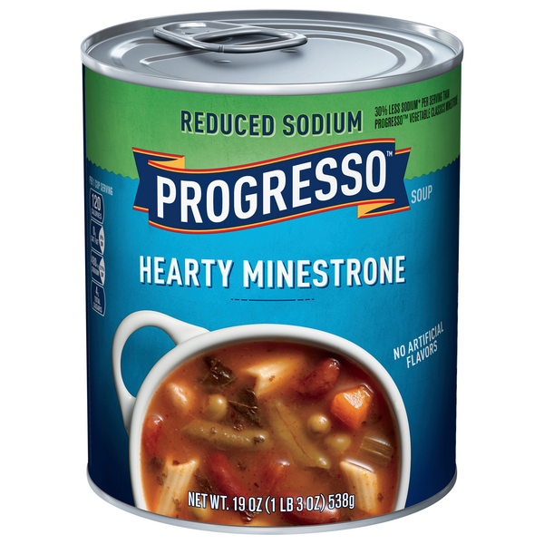 Progresso Reduced Sodium Hearty Minestrone Soup