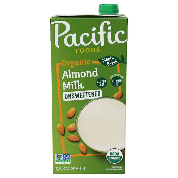 Pacific Foods Organic Unsweetened Almonmilk