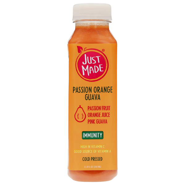Just Made Passion Orange Guava Immunity Cold Pressed Juice