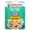 Chicken of the Sea Wild Caught Light Tuna Seasoned McCormick Lemon Garlic