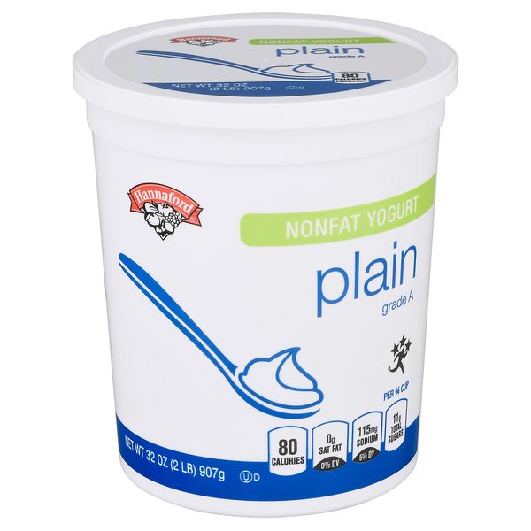 Hannaford Non Fat Plain Yogurt