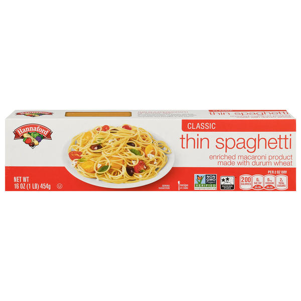 Hannaford Classic Thin Spaghetti Pasta