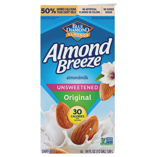 Almond Breeze Original Almondmilk Unsweetened Non-Refrigerated