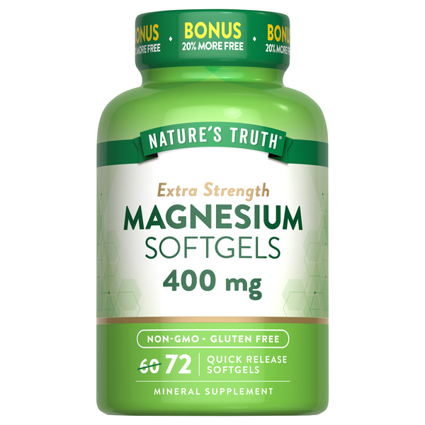 Nature's Truth 400mg Magnesium Quick Release Softgels