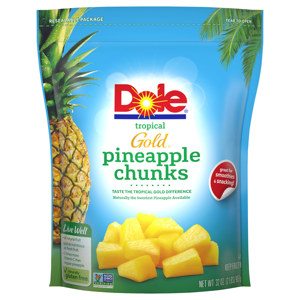 Dole Tropical Gold Pineapple Chunks Frozen