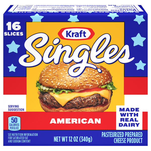 Kraft Singles American Cheese Slices - 16 ct