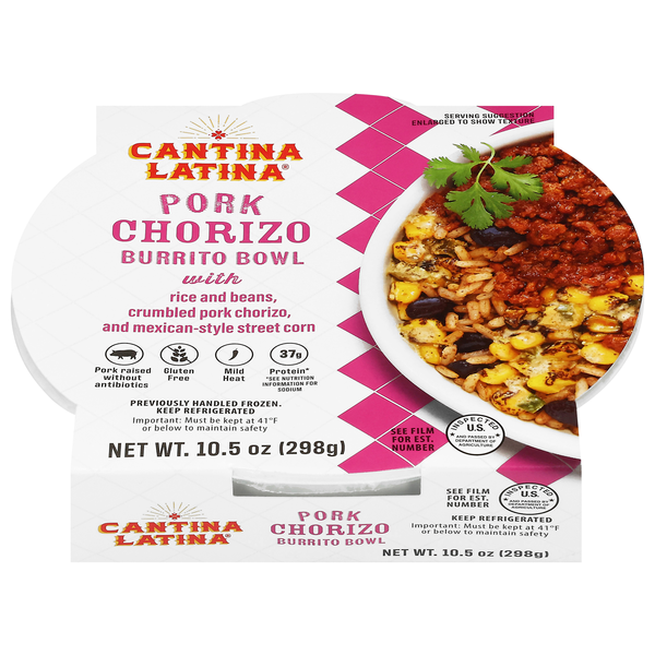 Cantina Latina Pork Chorizo Burrito Bowl Refrigerated