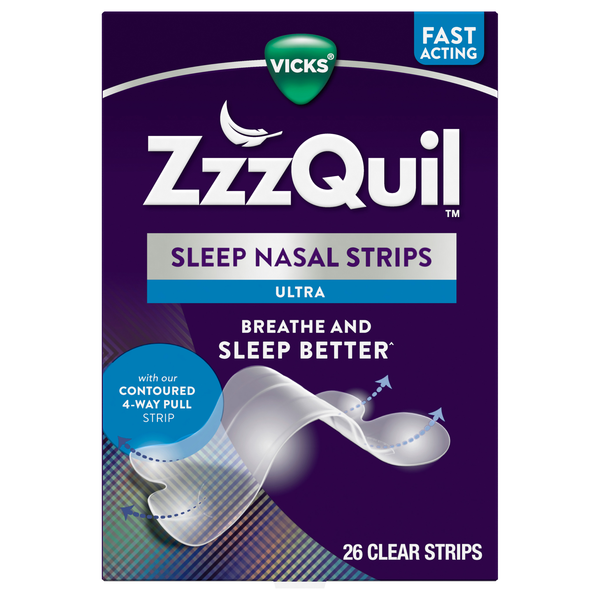 Vicks ZzzQuil Fast Acting Clear Sleep Nasal Strips