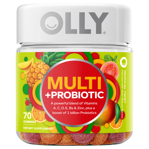 OLLY Multi + Probiotic Tropical Twist Vitamin Gummies
