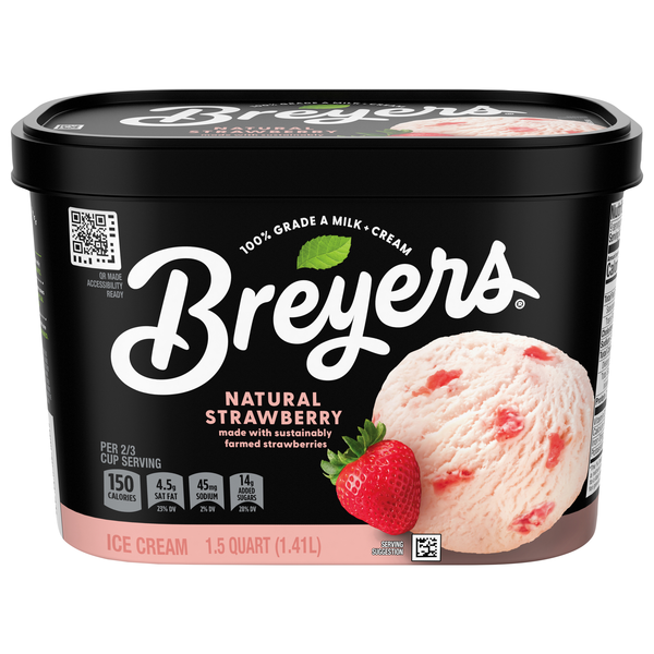 Breyers Natural Strawberry Ice Cream