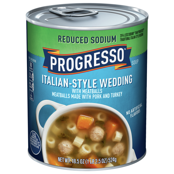 Progresso Reduced Sodium Italian-Style Wedding with Meatballs Soup