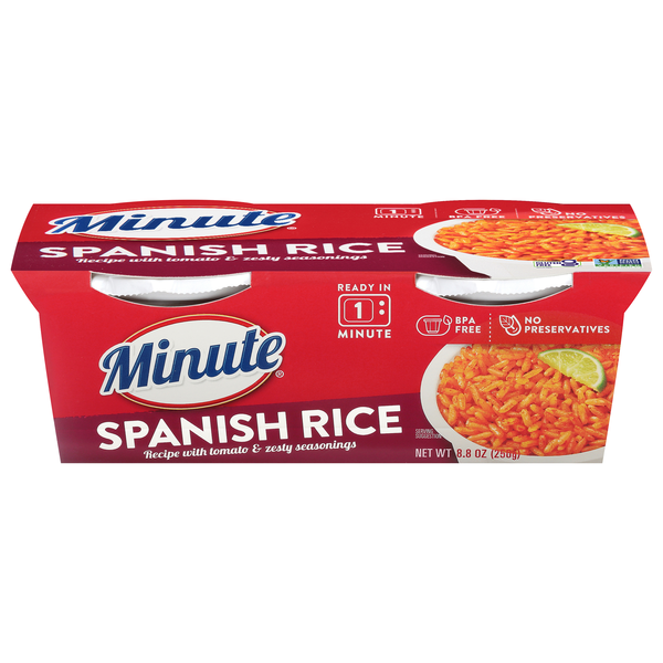 Minute 60 Second Microwave Spanish Rice Cups - 2 ct