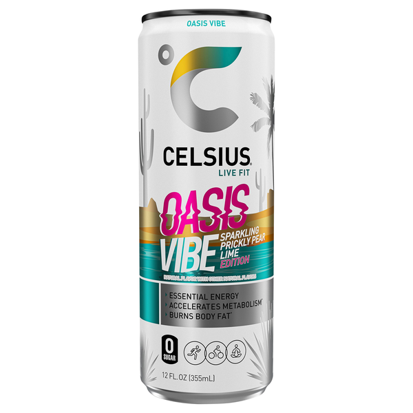 Celsius Live Fit Oasis Sparkling Prickly Pear Energy Drink