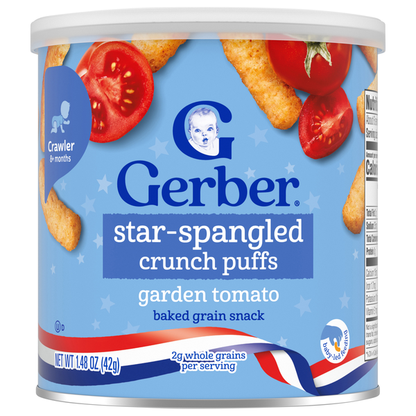 Gerber Lil' Crunchies Garden Tomato Baked Grain Snack 8+ Months